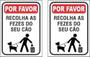 Imagem de 2 Placas Por Favor Recolha As Fezes Do Seu Cão Ps1mm 20x15cm