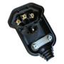 Imagem de 2 Plug Plugue Macho 3 Pinos 20a 90 Graus Prensa Cabos Branco Margirius