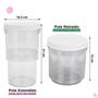 Imagem de 2 Pote Retrátil com Vedação Vácuo 550ml + Aumenta p/ 1050ml