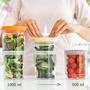 Imagem de 2 Pote Retrátil com Vedação Vácuo 550ml + Aumenta p/ 1050ml