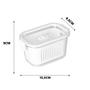 Imagem de 2 Pote Slim Hermetico C/ Trava Cesto Multiuso 630ml 1780ml