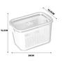 Imagem de 2 Pote Slim Hermetico C/ Trava Cesto Multiuso 630ml 1780ml