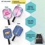 Imagem de 2 Raquetes de Pickleball com Bolsa de Cordão para Crianças