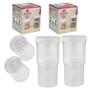 Imagem de 2 Recipiente conserva de alimentos 550ml + Aumenta p/ 1050ml