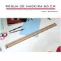 Imagem de 2 Régua 60cm Madeira Modelagem Estilista Corte Costura Fenix