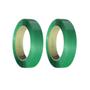 Imagem de 2 Rolos (kit) Fita Cinta De Arquear Pet Poliester Verde 16mm