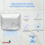 Imagem de 2 Secadores Mãos Automático 16 m/s Elétrico 1500W Sensor Banheiro Alto Fluxo 110V Importway Iwsma-16