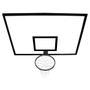 Imagem de 2 Tabelas de Basket Oficial 1,80 x 1,20 com Aro e Rede Sports Mania