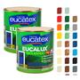 2 Tinta Esmalte Premium para Ferro e Madeira 225ml - Todas Cores - Eucalux Eucatex Imagem de 2 Tinta Esmalte Premium para Ferro e Madeira 225ml - Todas Cores