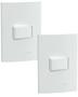 Imagem de 2 un conjunto interruptor simples lunare 10a 250v schneider