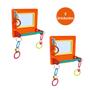 Imagem de 2 Unidades Brinquedo Multiplay Diversão c/ Poleiro e Espelho Bird Toy Playground - Passaros Diversos
