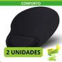 Imagem de 2 Unidades Mouse Pad Sortido Ergonômico Com Apoio de Pulso para escritório