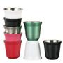 Imagem de 2 Xícaras 90ML Café Espresso Pixie Inox Parede Dupla Térmico