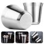 Imagem de 2 Xícaras 90ml Café Nespresso Copo Pixie Inox Parede Dupla Térmico