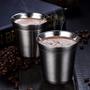 Imagem de 2 Xícaras 90ml Café Nespresso Copo Pixie Inox Parede Dupla Térmico