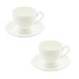Imagem de 2 Xícaras Com Pires Porcelana Café New Bone Butterfly 100Ml