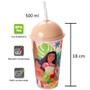 Imagem de 20 Copos da Moana 500ml Estampado Infantil Shake com Canudo