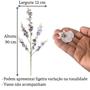 Imagem de 20 Galhos de orquídea artificial chuva de ouro enfeite para sala e quartos - DE8855