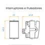 Imagem de 20 Interruptores Paralelo Sleek 10a 250v Margirius Plástico