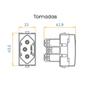 Imagem de 20 Interruptores Tomada 2p+t 10a 250v Linha Sleek 16049