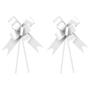 Imagem de 20 Laços Magico Branco Pronto para Embalagem Decoraçoes Presente Artesanatos Caixas Cestas