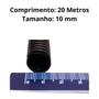 Imagem de 20 Metros Cada Conduite Tubo Preto Corrugado 4,5mm e 10mm Espaguete Reforçado Resistente Com Corte Para Chicote Fios Som
