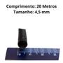 Imagem de 20 Metros Cada Rolo Mangueira Corrugada 4,5mm 7,5mm e 13mm Tubo Conduite Com Corte Reforçado Resistente Preto