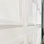 Imagem de 20 Placas 3D Decorativa Branca Revestimento Painel PVC Auto Relevo 50x50 Boiserie Premium