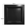 Imagem de 20 Placas 3D Decorativa Preta Revestimento Painel PVC Auto Relevo 50x50 Boiserie Premium
