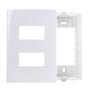 Imagem de 20 Placas Brancas Com Suporte Margirius 4x2 Com 2 Postos