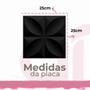 Imagem de 20 Placas Pvc 3d Revestimento de Parede Auto relevo decorativa Quarto Sala Cozinha 25cm x 25cm