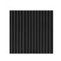 Imagem de 20 Placas Ripada 3D Autocolante Decorativa Preta Revestimento Painel PVC Auto Relevo 50x50