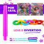 Imagem de 20 Poptube Tubo Fidget Tube Toys Folding Pop It Cor Colorido
