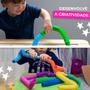 Imagem de 20 Poptube Tubo Fidget Tube Toys Folding Pop It Cor Colorido