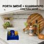 Imagem de 20 Porta Guardanapos Sachê ul Com Furador Restaurantes