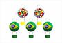 Imagem de 20 tubetes 13cm  para doces Copa do Mundo Brasil