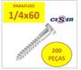 Imagem de 200 Peças Parafuso Sextavado Soberba Ciser  1/4 x 60