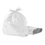 Imagem de 200 Sacos P/ Lixo De 100l Branco Leitoso 75x95x0,10 (2pct)