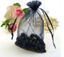 Imagem de 200 Saquinhos de organza preto 7x9 com fita cetim