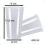 Imagem de 200 un copo descartavel liso pp 400ml 440ml resistente chop