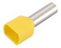 Imagem de 200 X Terminal Conector Tubular Ilhós Duplo 6,0Mm Amarelo