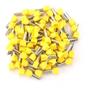 Imagem de 200 X Terminal Conector Tubular Ilhós Duplo 6,0Mm Amarelo
