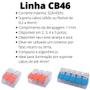 Imagem de 200un Conector Elétrico Emenda Derivação Para Iluminação 3 vias 4mm² 32A/450V Laranja