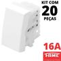 Imagem de 20un Módulo Interruptor Intermediário Four Way 16A Modulare Evidence Blanc Mais FAME
