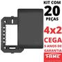 Imagem de 20un Placa 4X2 Cega Com Suporte Habitat Black FAME