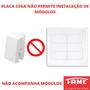 Imagem de 20un Placa 4X4 Cega Com Suporte Evidence