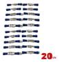 Imagem de 20un Terminal Conector Azul Pré Isolados Macho e Fêmea Resistentes a Corrosão para Fios 2.5mm Quadros Elétricos