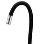 Imagem de 2143 C80 CORPO PRETO T P Torneira Gourmet Bica Móvel Preta Mesa Pia Bancada Cozinha Tubo Flexível Preto P/ Filtros 1/4 ou Maq Lava Louças e Roupas 3/4
