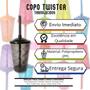 Imagem de 22 Copos Acrilico Twister Cristal Twister C/  Tampa e Canudo Festa Lembrancinha