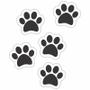 Imagem de 24 Adesivos Etiquetas Patinhas De Cachorro Pegadas Em Vinil